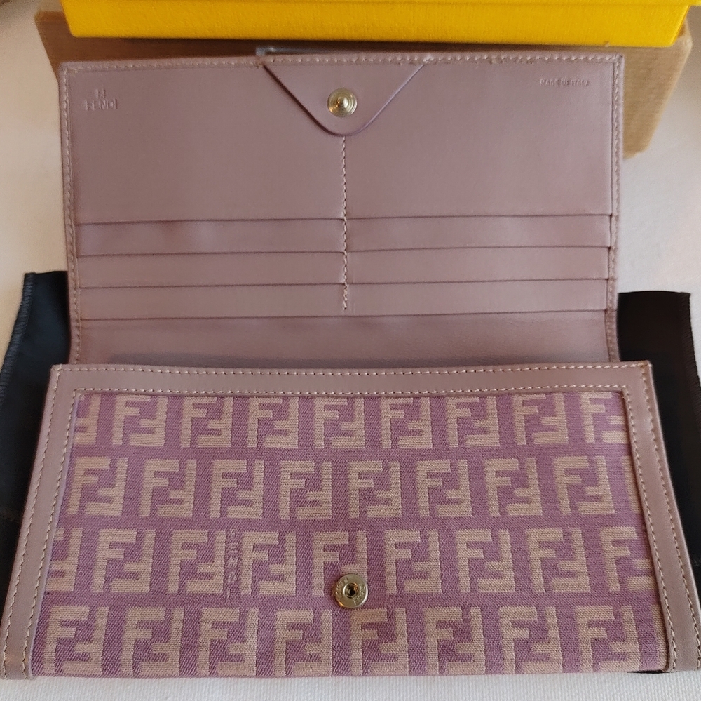 FENDI Zucchino Long Wallet - Picture 7 of 13